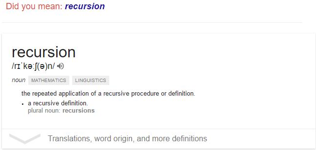 recursion funny
