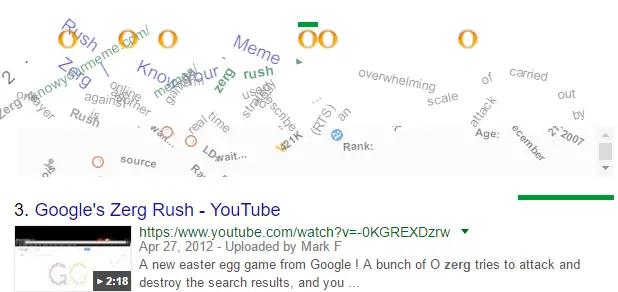 google zerg rush game