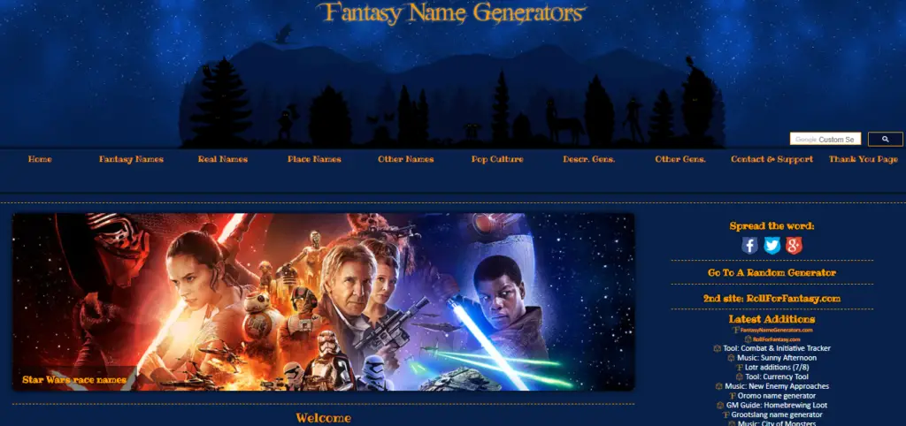 Fantasy Name Generator