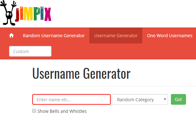 JIMPIX username generator