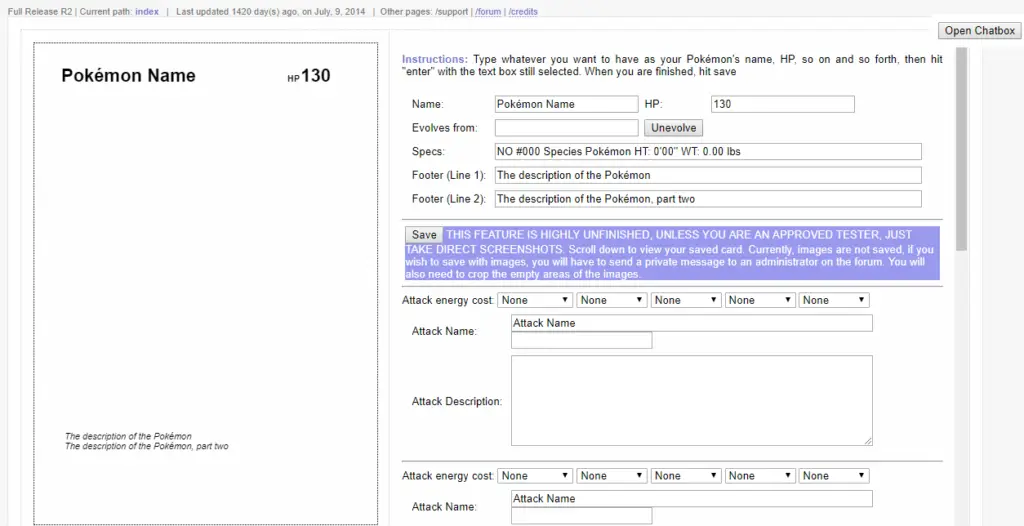 Pokémon card maker 2