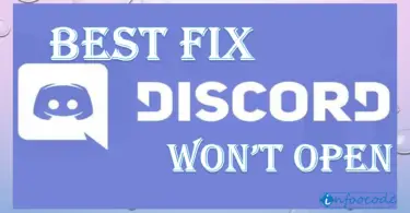 discord wont open fix