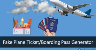 fake boarding pass generator
