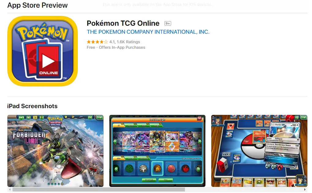 pokemon card maker IOS app