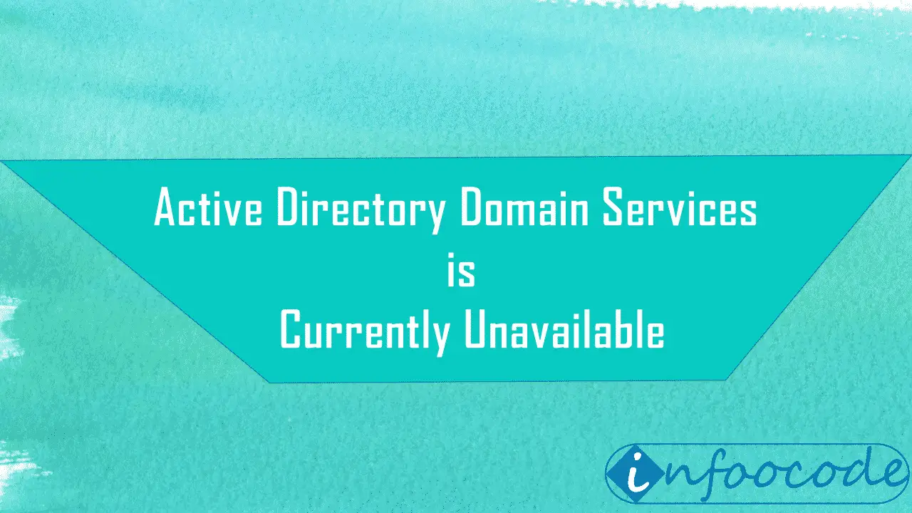 active directory domain services is currently unavailable windows 7 printer