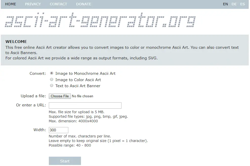 Ascii Art Generator