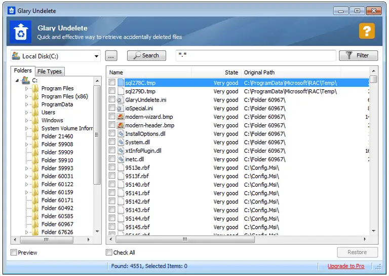 Best Data Recovery Software Glary undelete