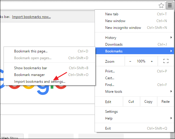 Export Firefox bookmarks in windows Google chrome