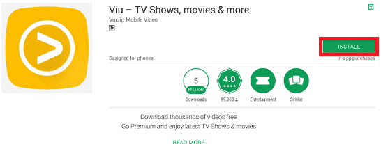VIU App Download Android install