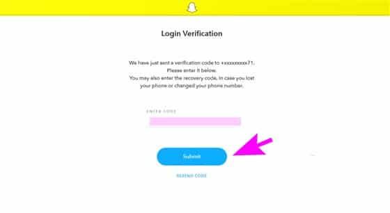 deactivate-snapchat-account login verification