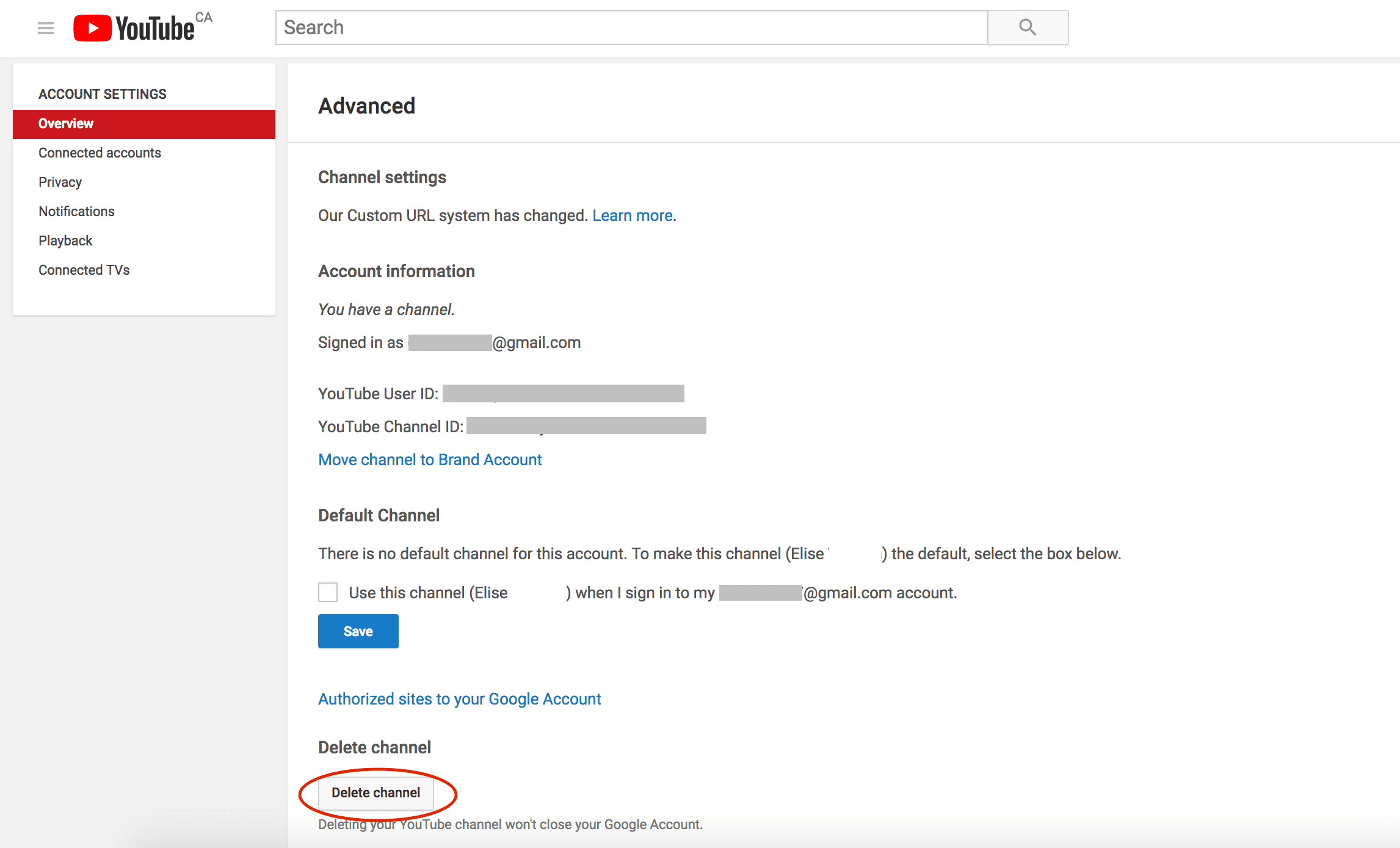 How to delete a YouTube channel delete channel