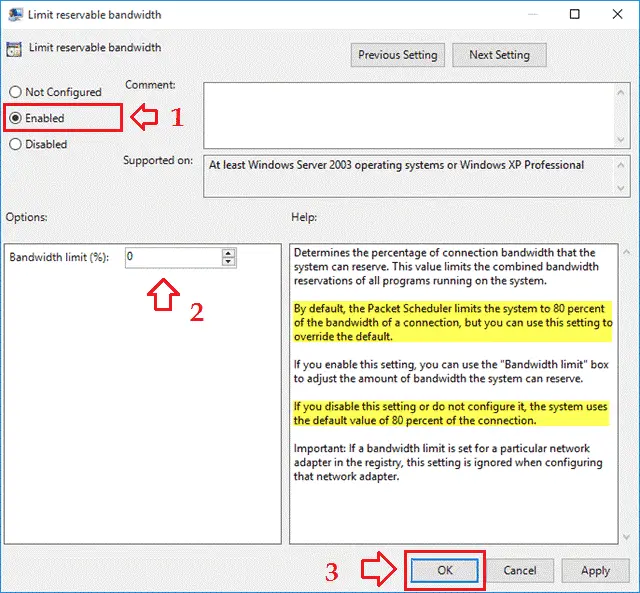 Increase Download Speed step 6