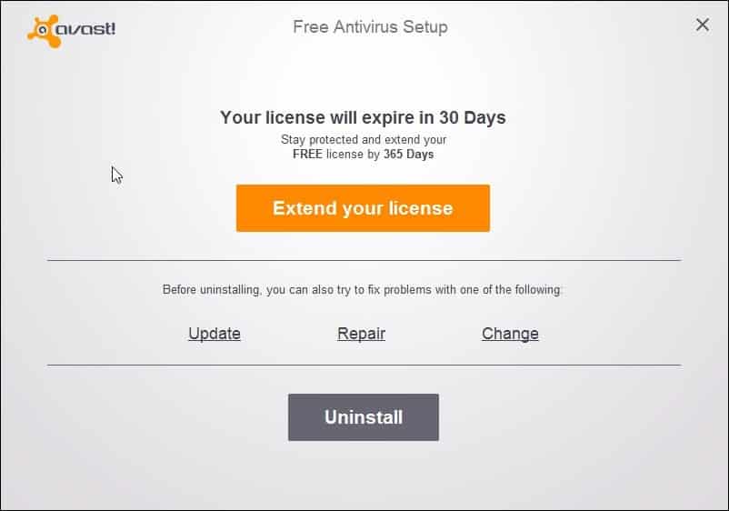 Uninstall Avast SafeZone Browser avast-setup-remove-safezone