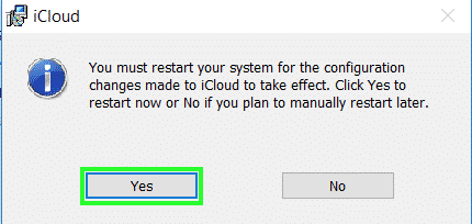 iCloud for windows 10 step 6