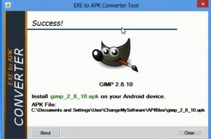 convert exe to app